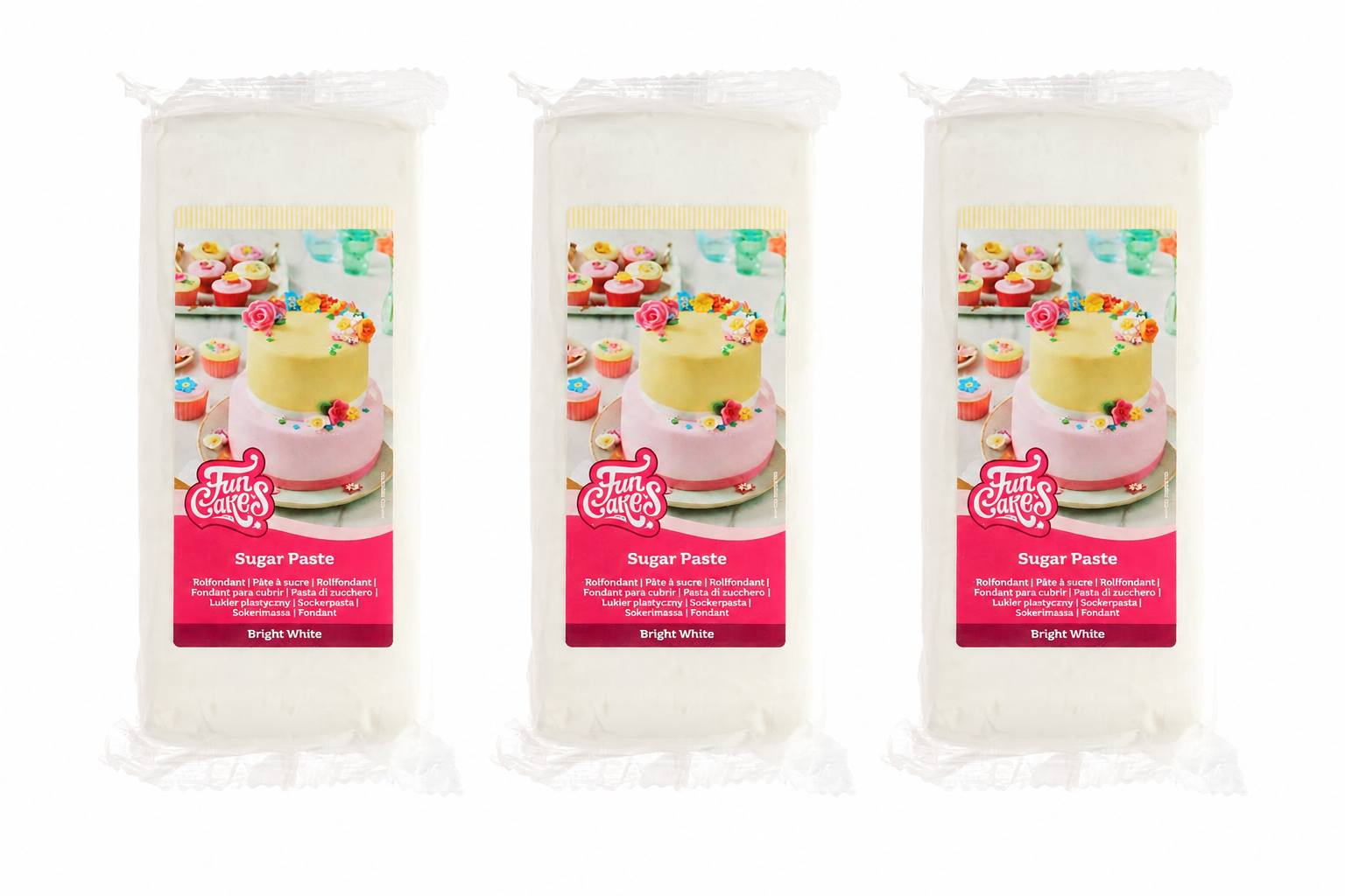 Fondant Hvid 3kg - FunCakes