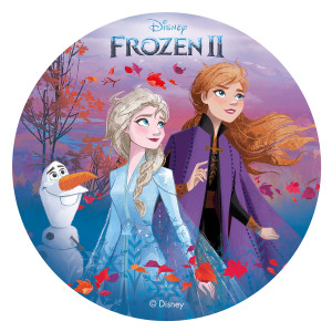 Disney Frost 2 Efterår, Kage Print Ø20cm - Dekora