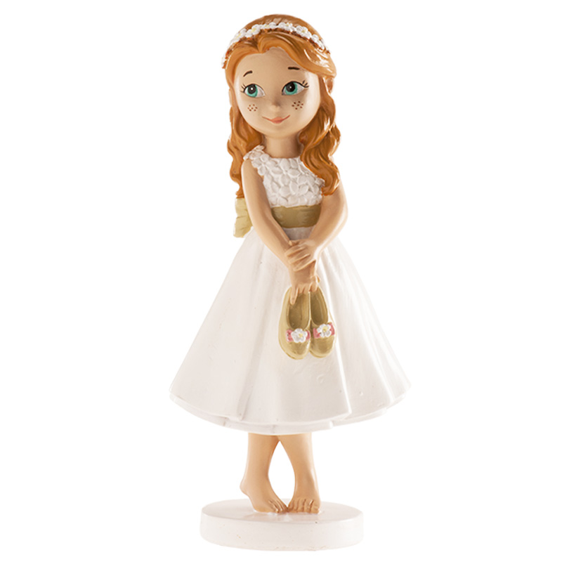 Topfigur Konfirmand Pige Barfodet - Dekora