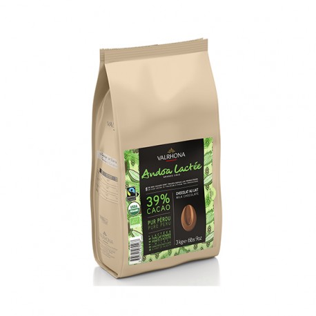 Valrhona Feves Andoa - 39%, 1kg
