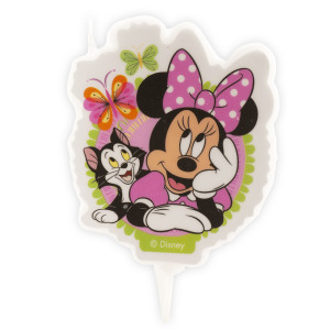 Disney Fødselsdagslys, Minnie Mouse og Figaro - Dekora