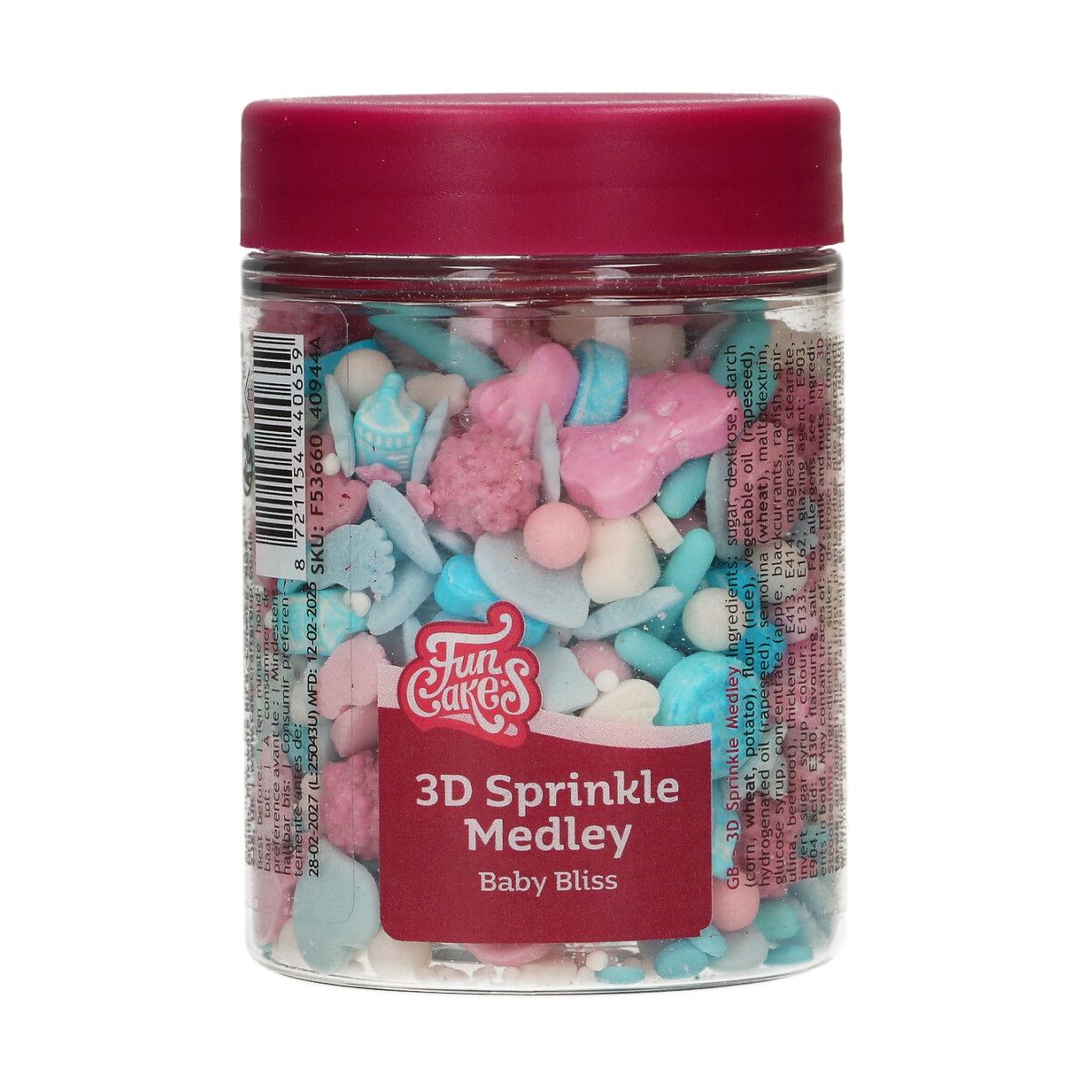 Baby Bliss - 3D Sprinkle Medley 70g, FunCakes