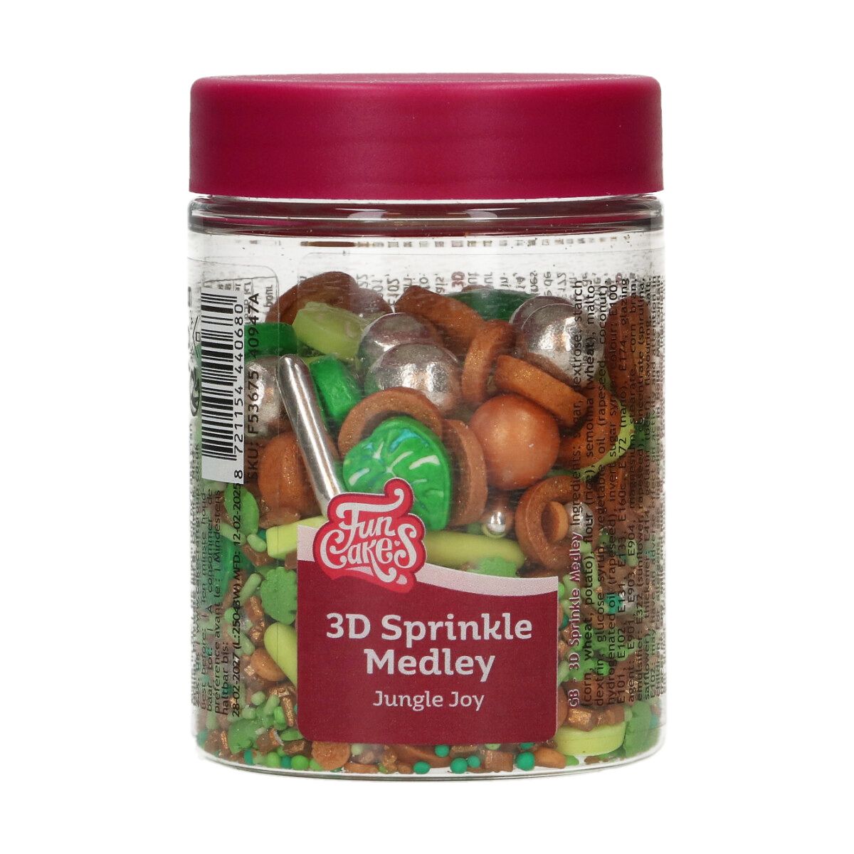 Jungle Joy - 3D Sprinkle Medley 70g, FunCakes