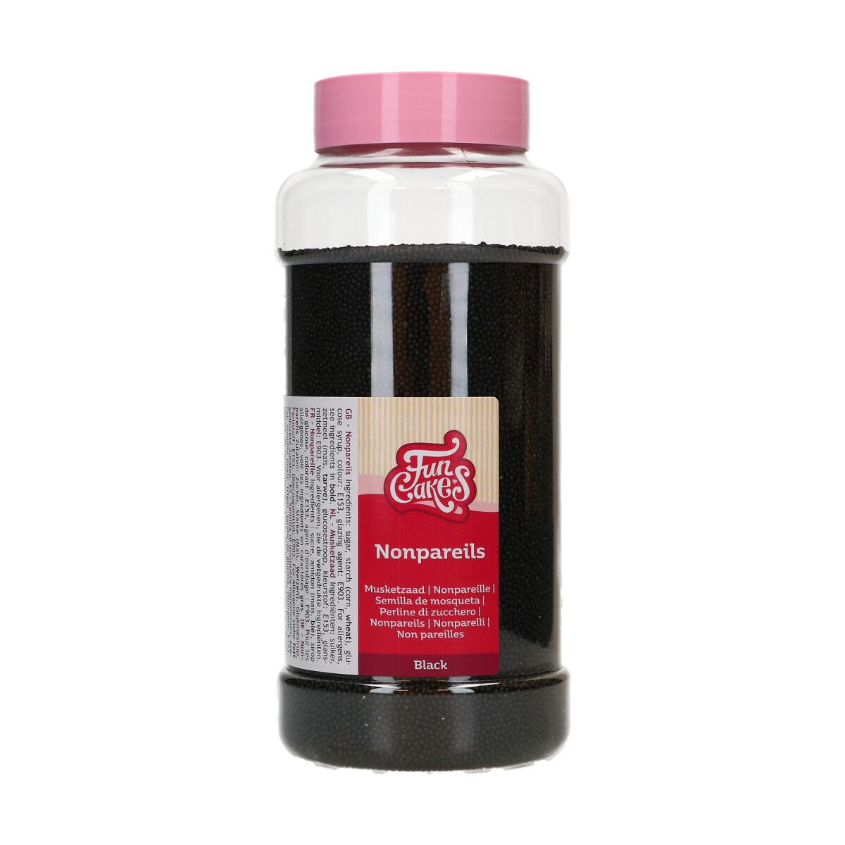 Sort Sukkerkrymmel - NonPareils 800g, FunCakes