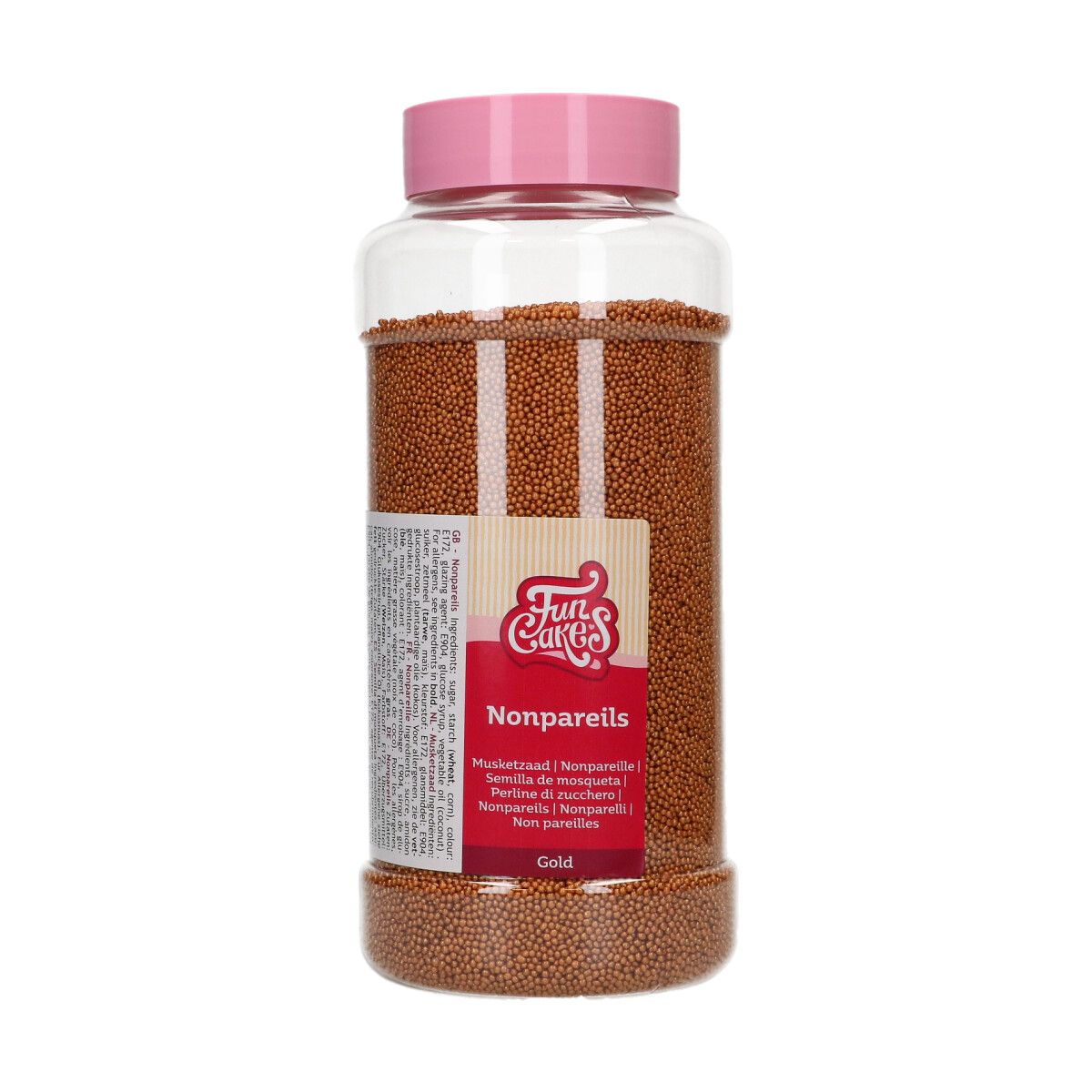 Guld Sukkerkrymmel - NonPareils 800g, FunCakes