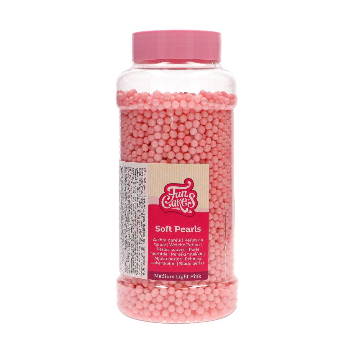 Lyserøde Sukkerperler - 600g, FunCakes