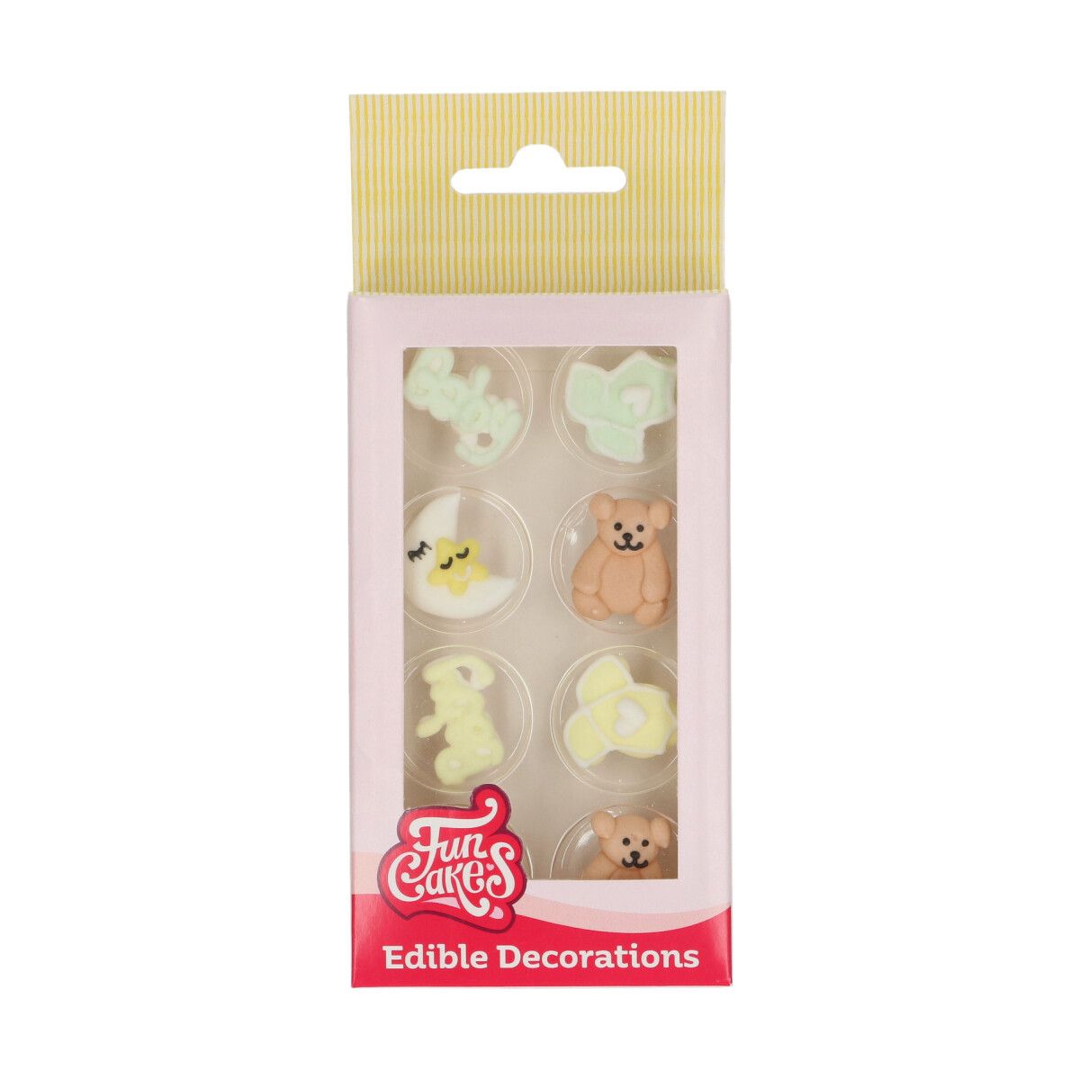 Sukker Dekorationer Happy Baby sæt/8, FunCakes