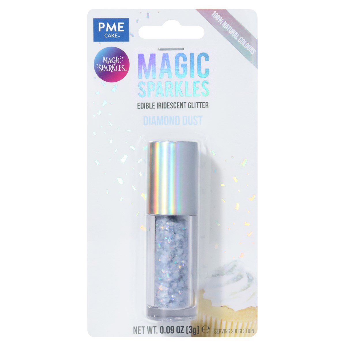 Magic Sparkles Diamond Dust - Spiselig Glitrende Glimmer 3g, PME