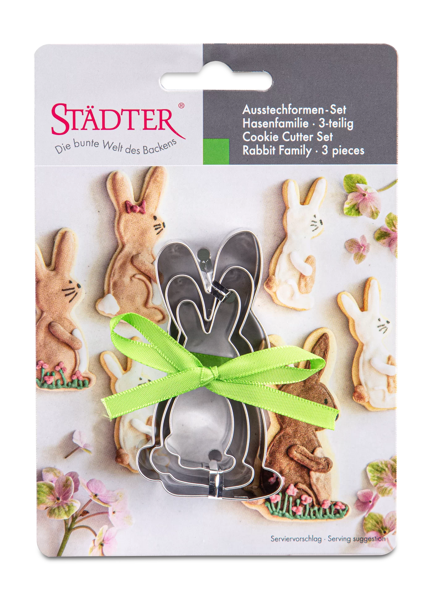 Harefamilie Udstikkersæt - 3 dele, Städter