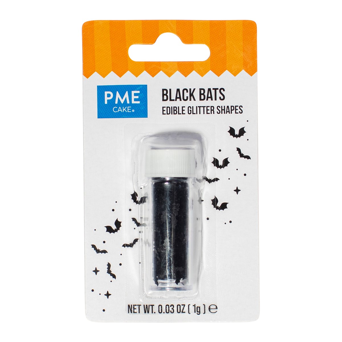 Halloween Edible Sprinkle Shapes – Bats 1g, PME