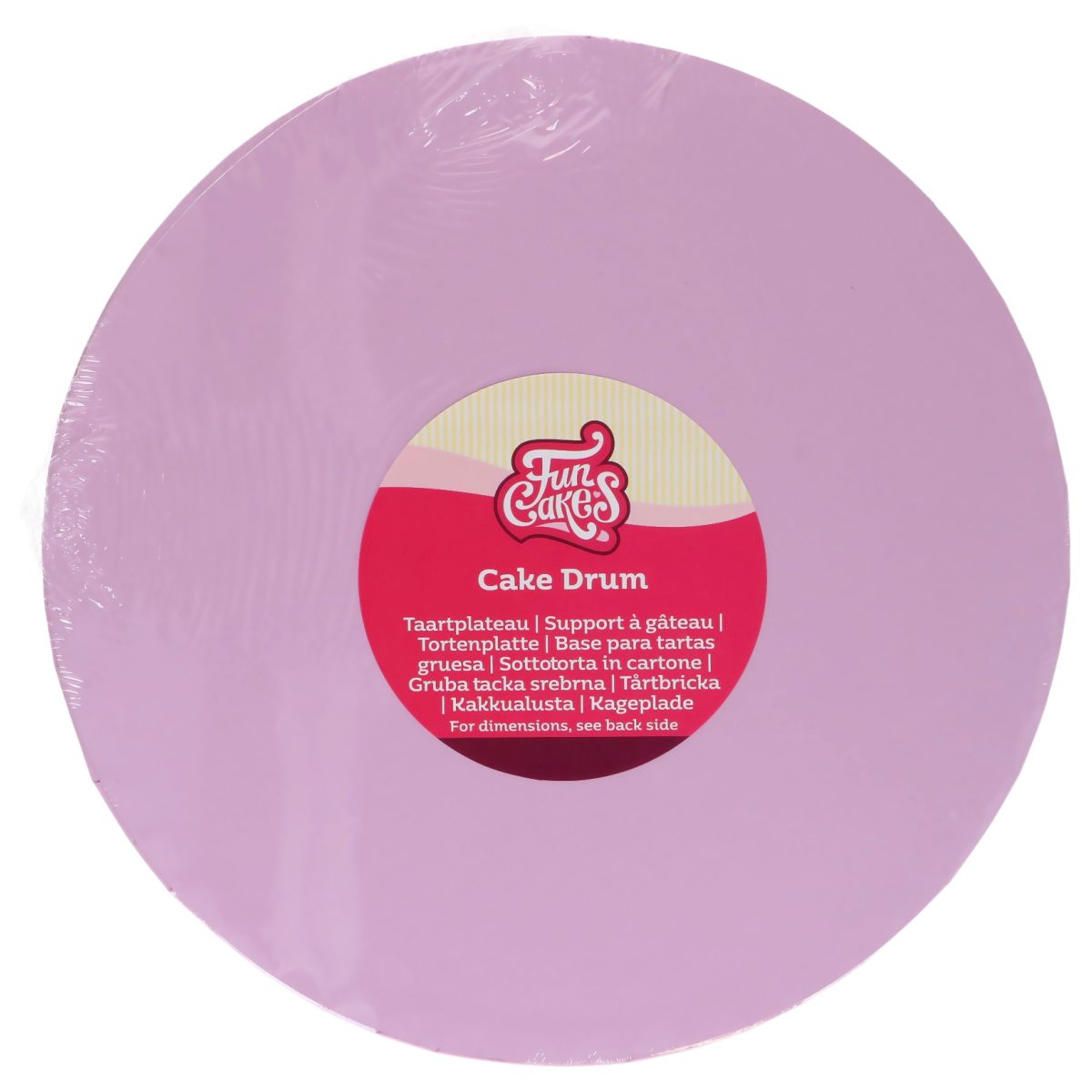 Kagefad Rund Pastel Purple, Ø 30 cm - FunCakes