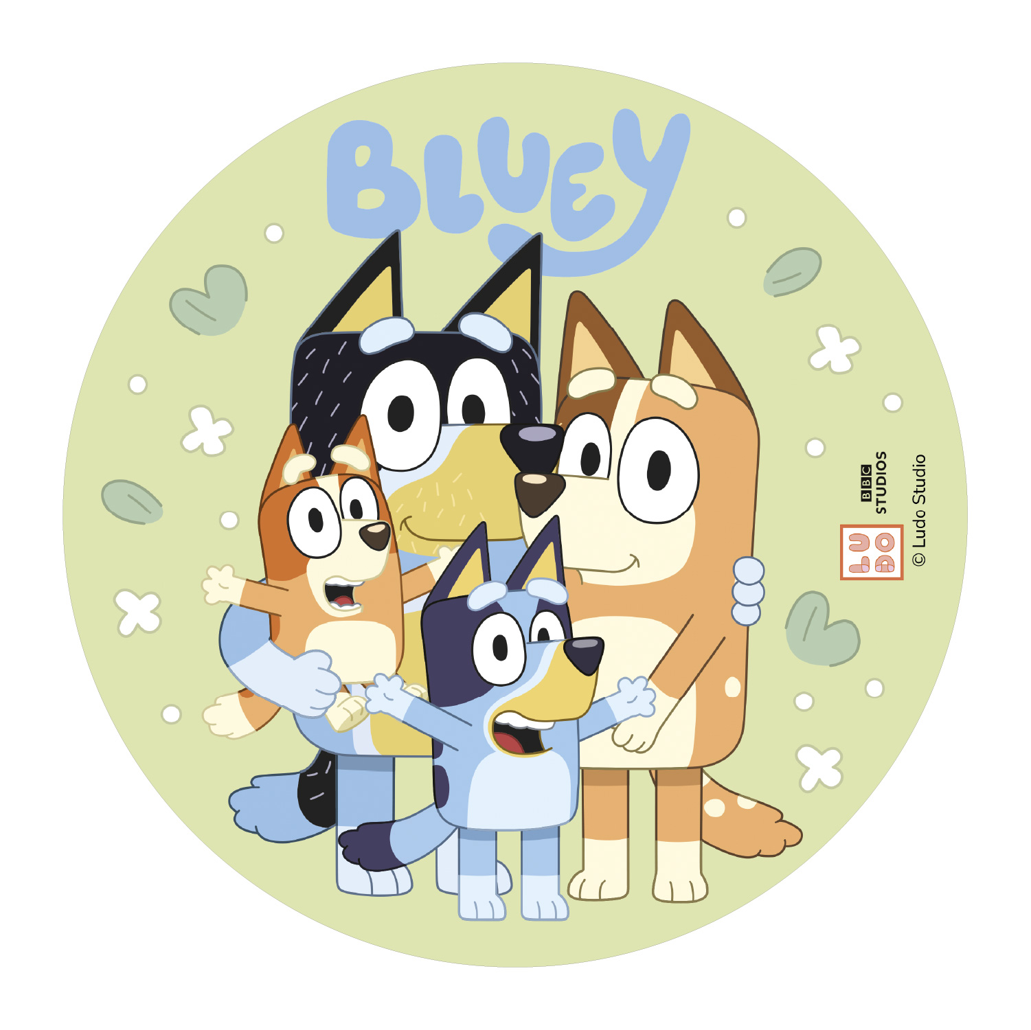 Bluey & Bingo - Kage Print Ø20cm, Dekora