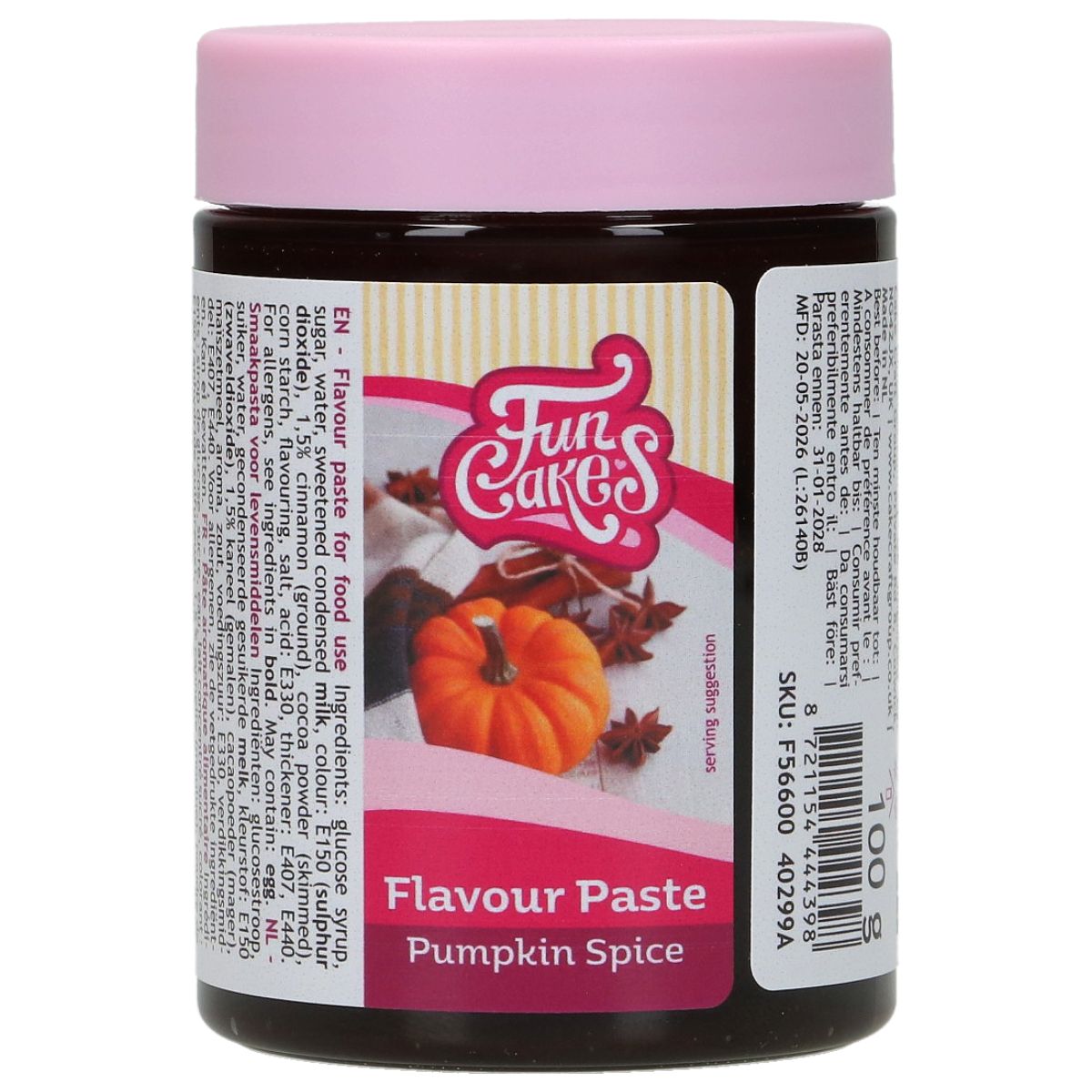Pumpkin Spice Smagspasta - 100g FunCakes