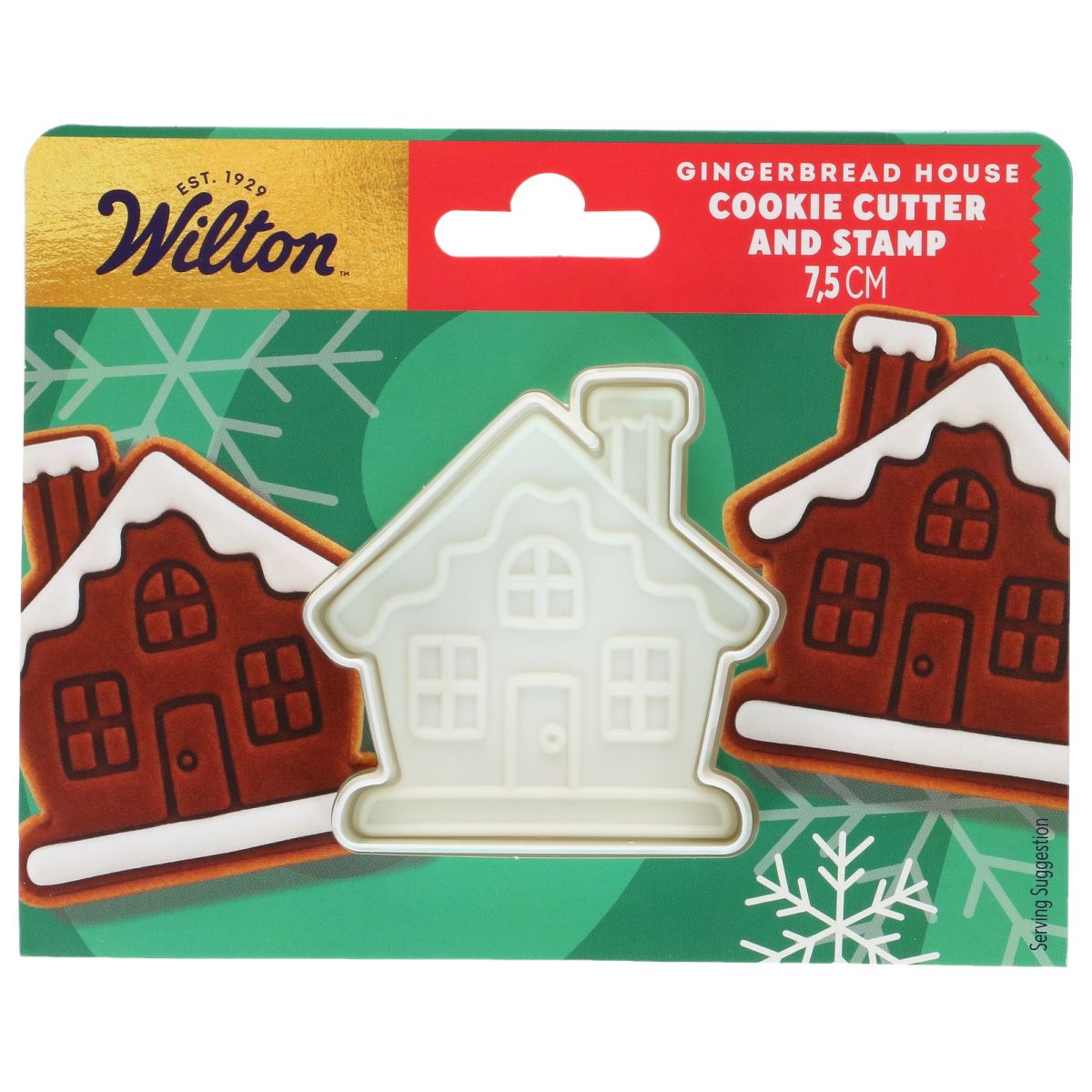Cookie Cutter with Stamp - Gingerbread House 7,5 cm, Wilton