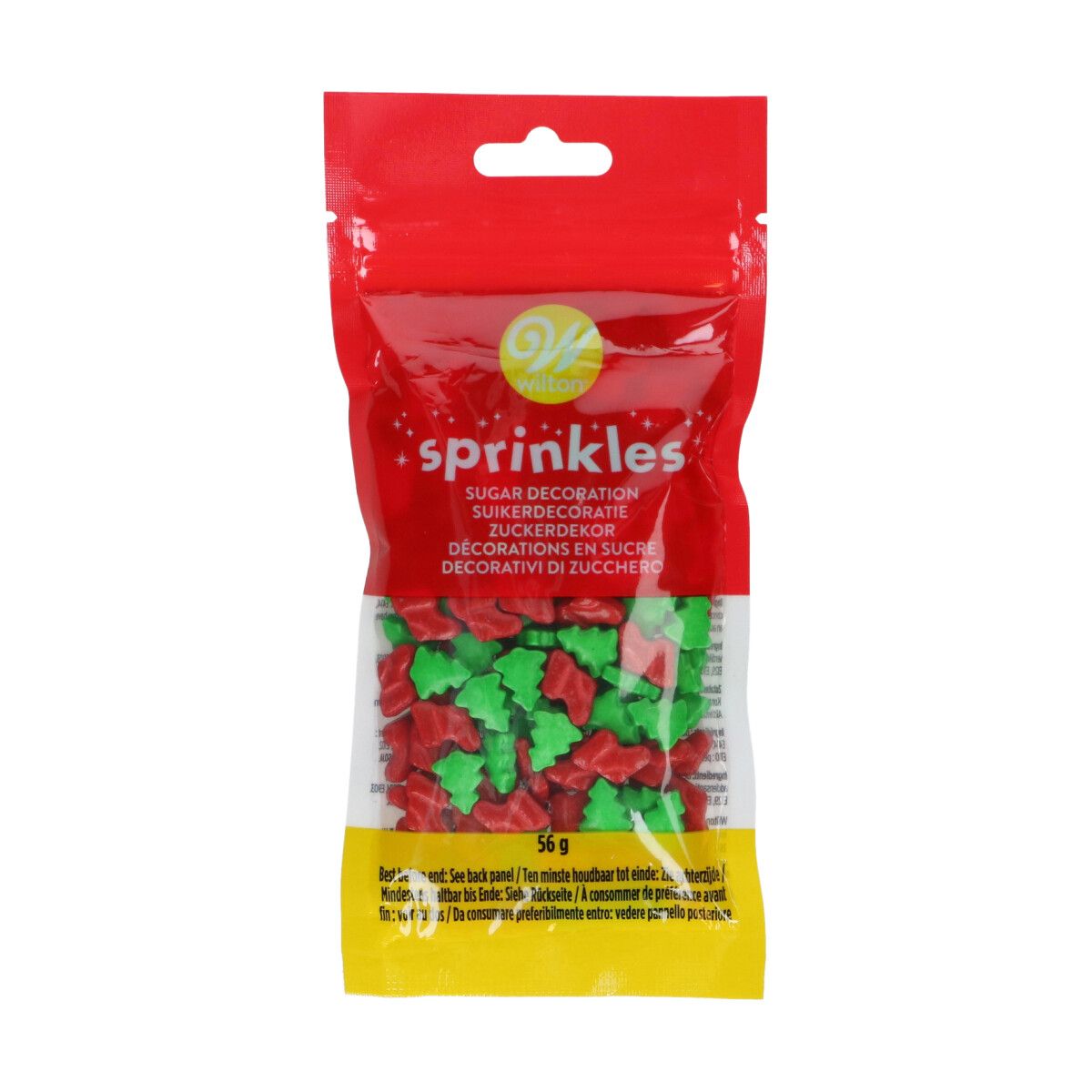 3D Sprinkle Mix - Holiday Trees & Socks 56g, Wilton