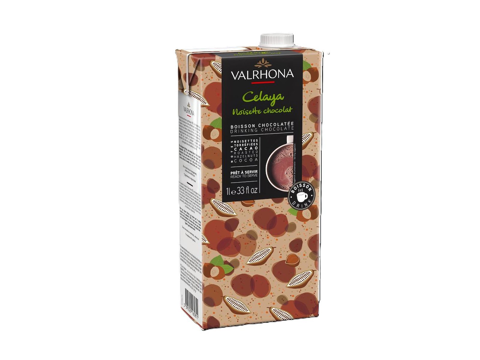 Valrhona Varm Chokolade - Celaya Noisette, 1L