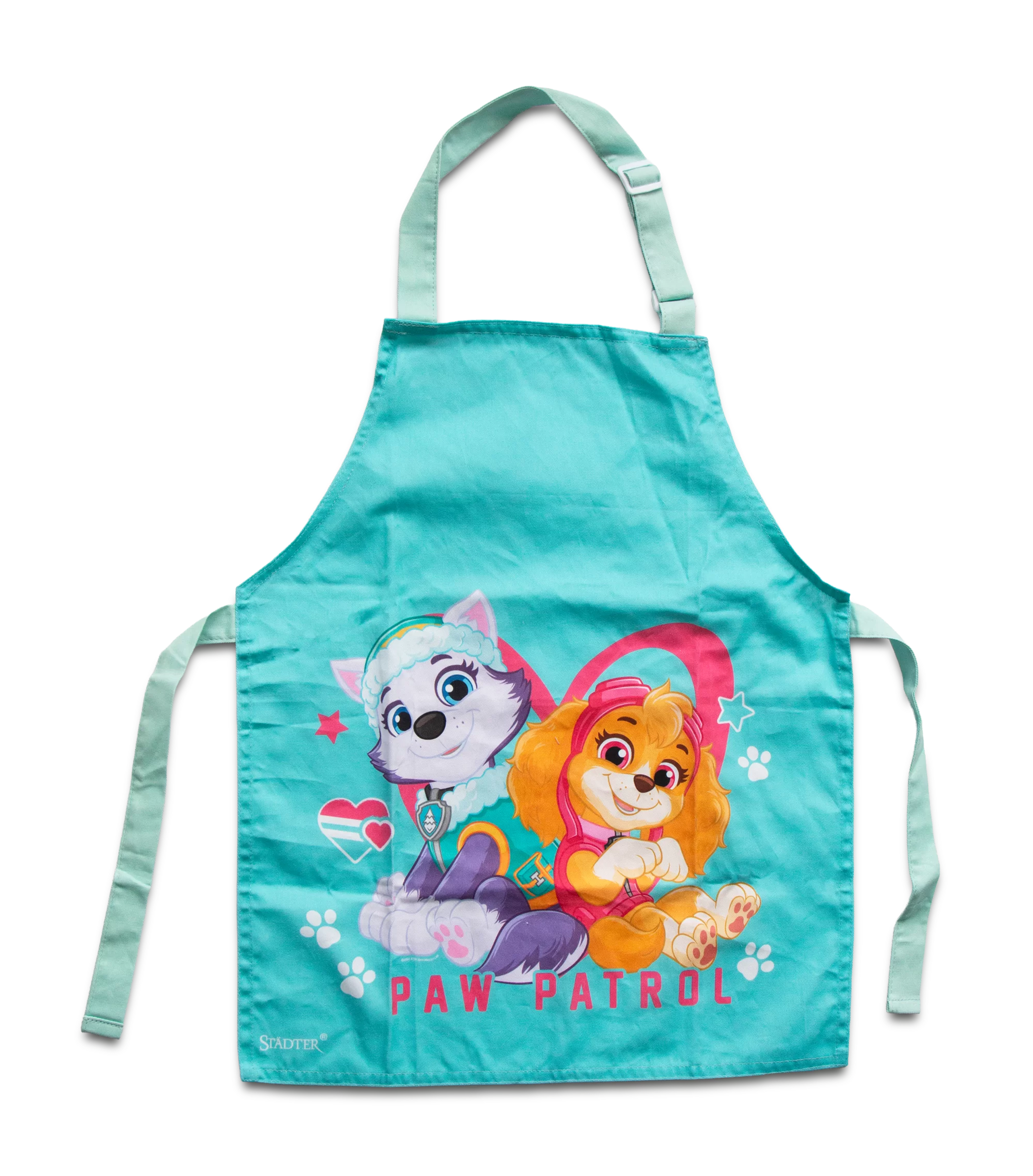 Paw Patrol Børneforklæde – Skye og Everest Turkis 55 x 45 cm, Städter