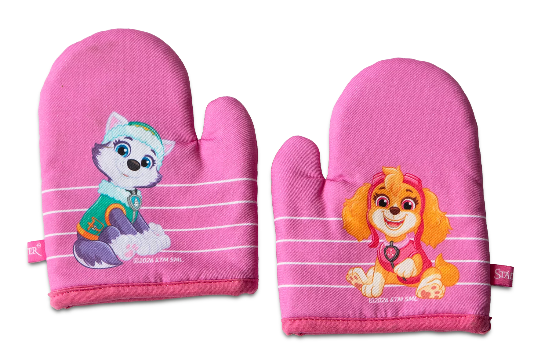 Paw Patrol Grydelapper til Børn – Skye & Everest Pink 2 stk., Städter