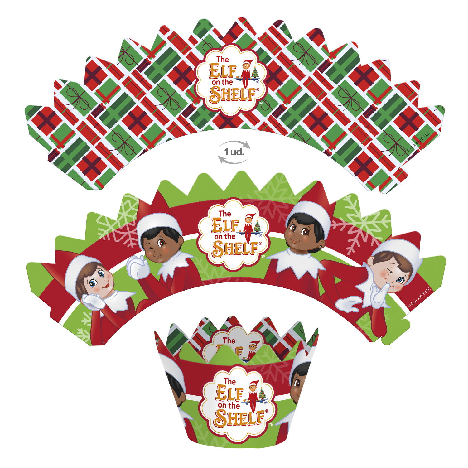 Cupcake Dekorationssæt - The Elf on The Shelf 12 dele, Dekora