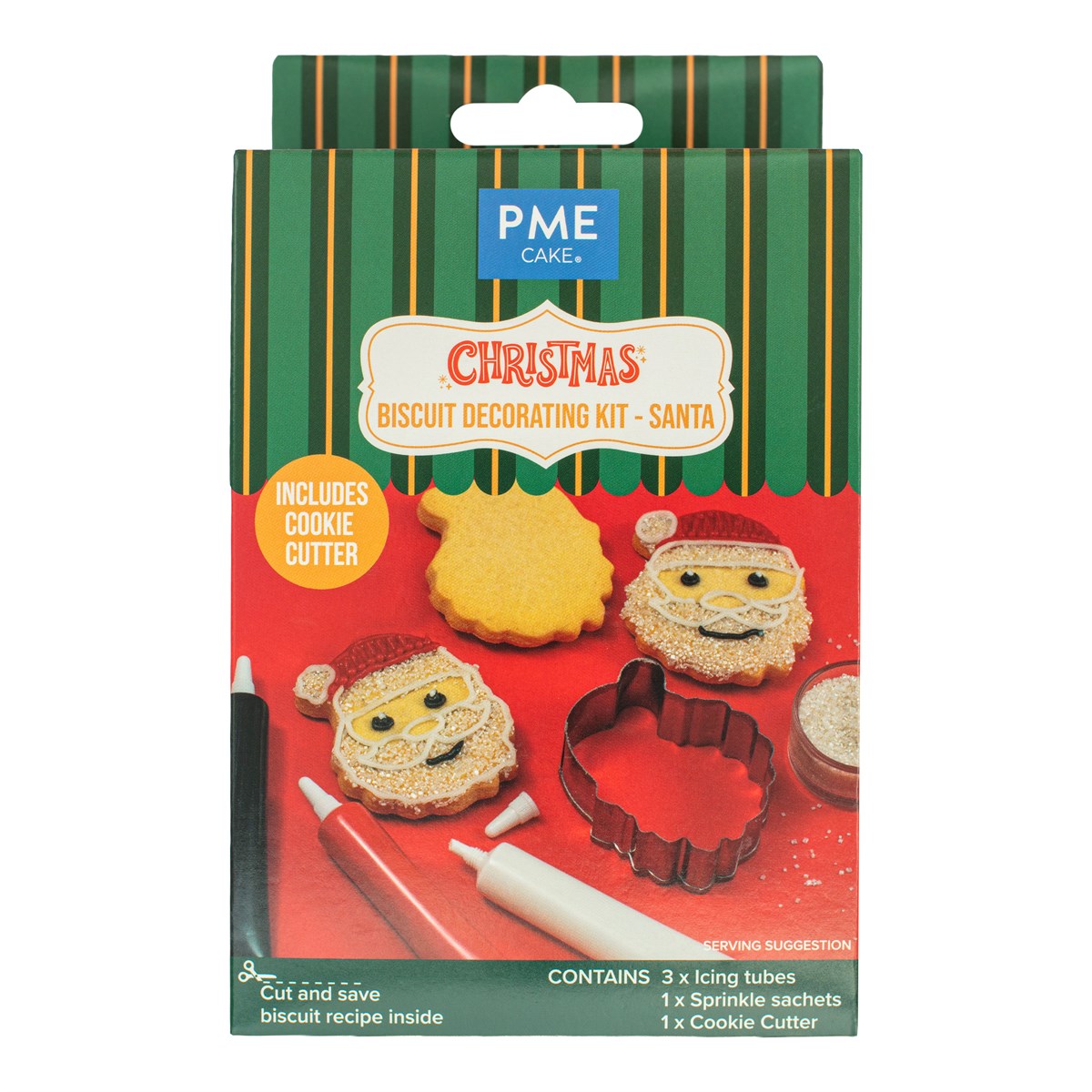Biscuit Decorating Kit - Julemands Småkagesæt 5 dele, 116,7 g - PME