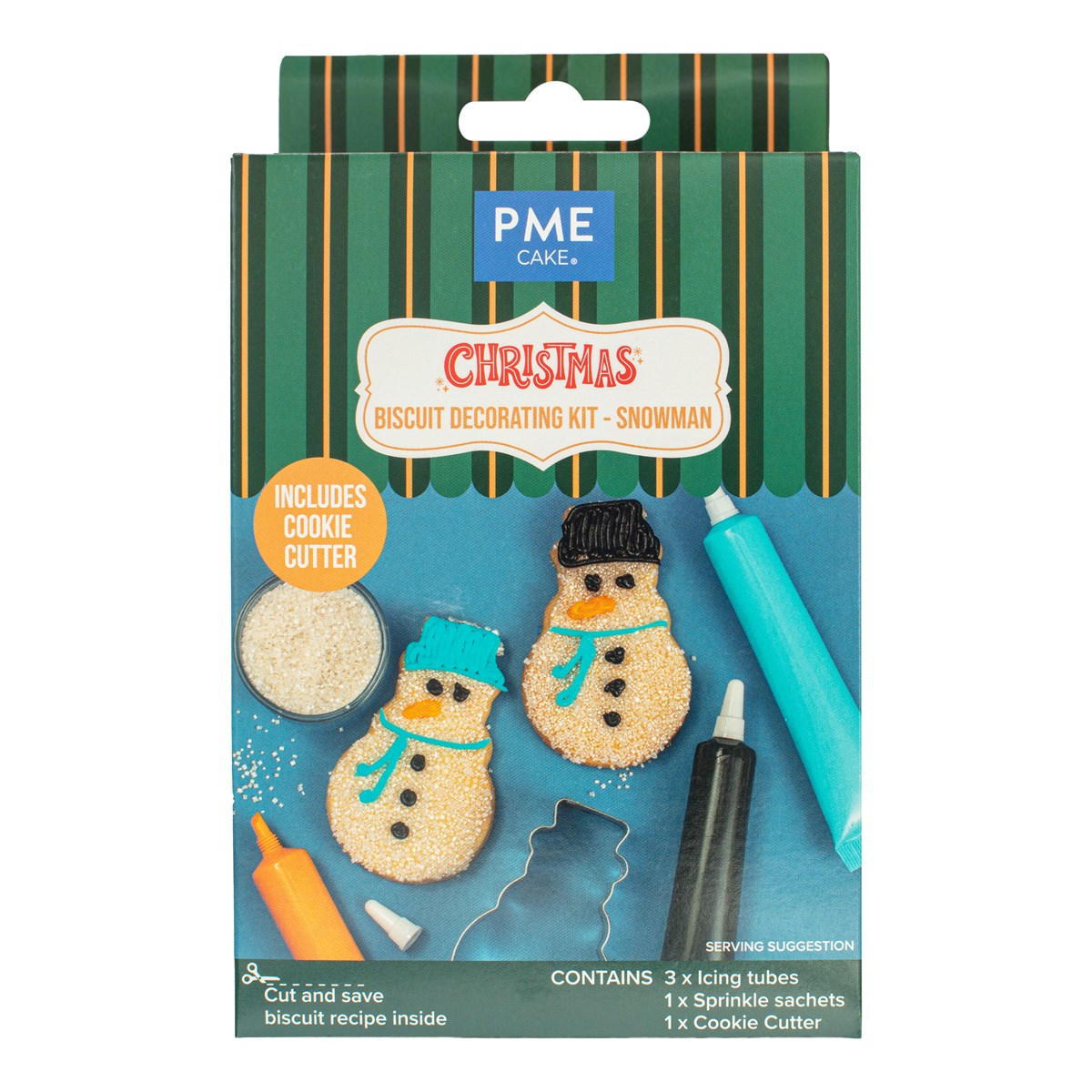 Biscuit Decorating Kit - Snemand Småkagesæt 5 dele, 116,7 g - PME