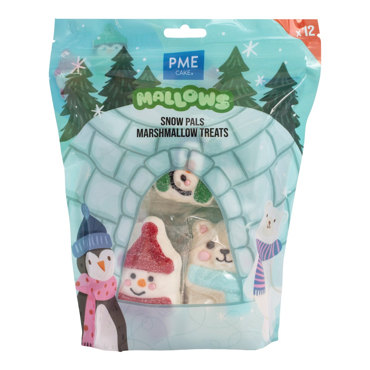 Marshmallow – Snow Pals 12 stk 180g, PME