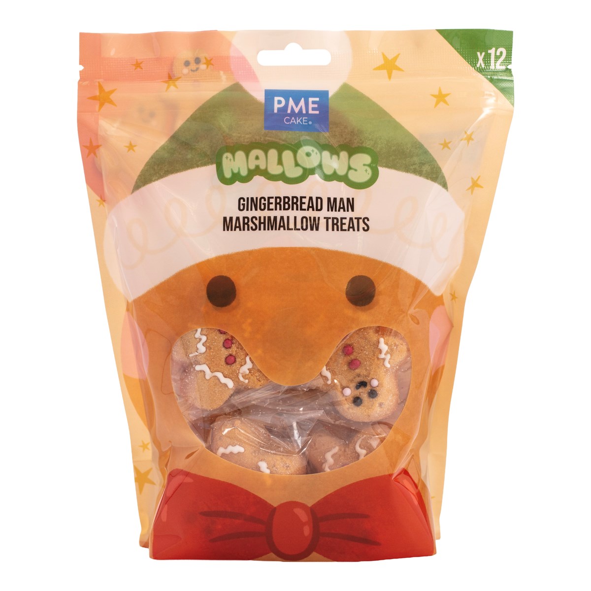 Marshmallow – Gingerbread Man 12 stk 180g, PME