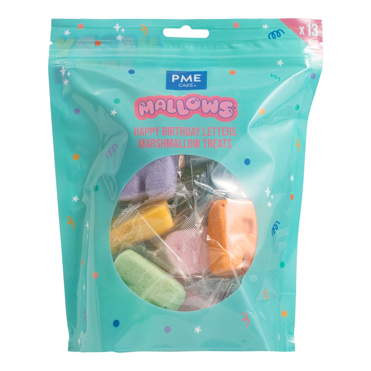 Marshmallow – Happy Birthday Letters 13 stk 130g, PME